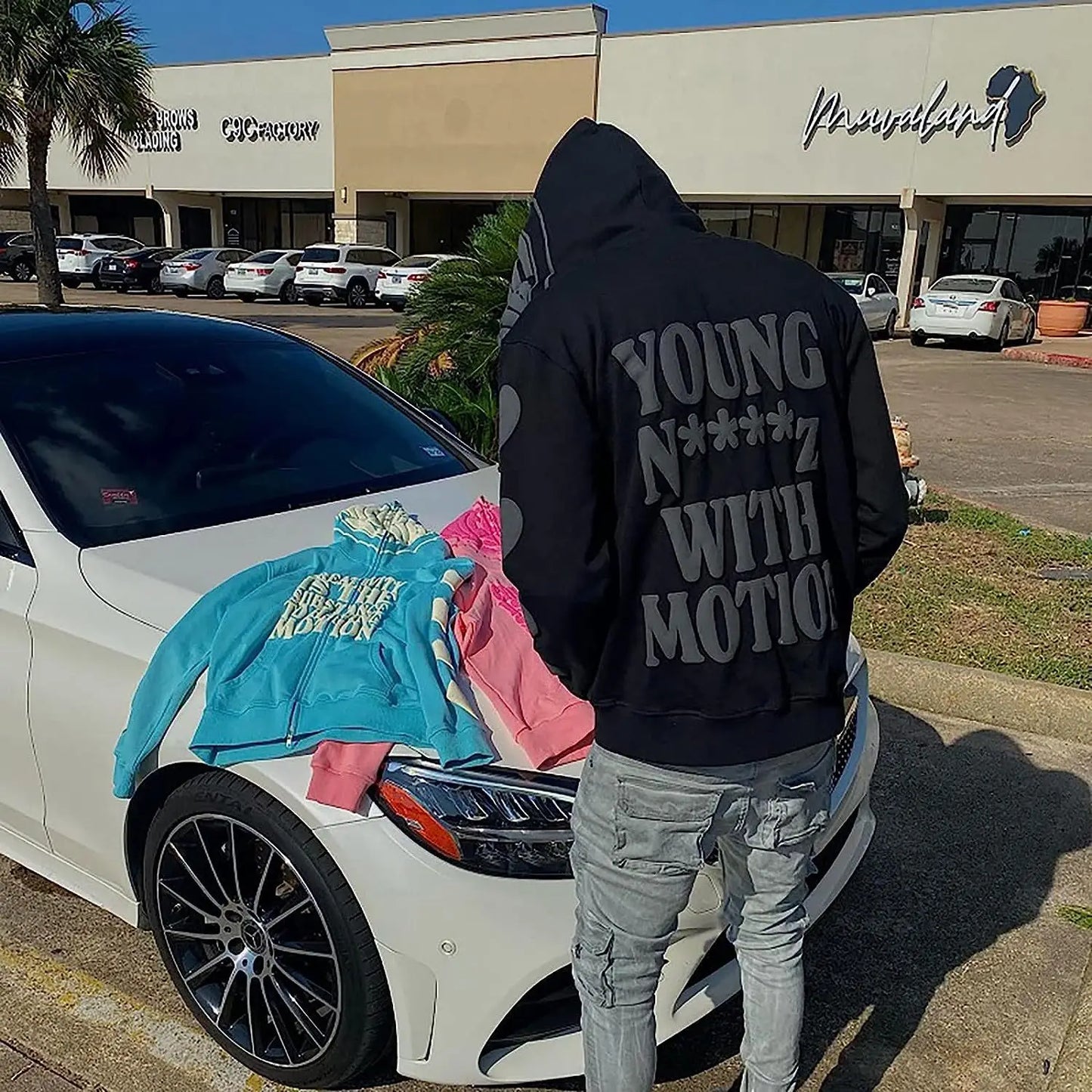 Young n****z with motion hoodies